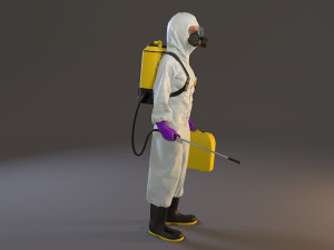 biohazard suit female acc 2130 005 Model 3D