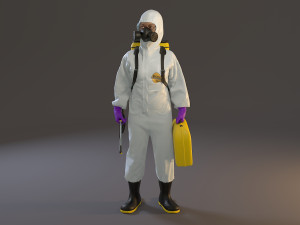 biohazard suit female acc 2130 005 Model 3D