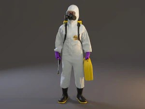 biohazard suit female acc 2130 005 3D Model