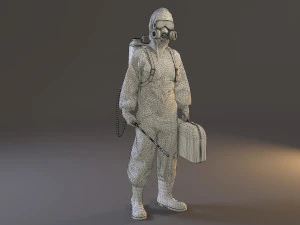 biohazard suit female acc 2130 005 3D Model