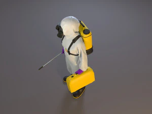 biohazard suit female acc 2130 005 3D Model