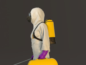 biohazard suit female acc 2130 005 Model 3D