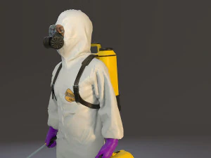biohazard suit female acc 2130 005 3D Model