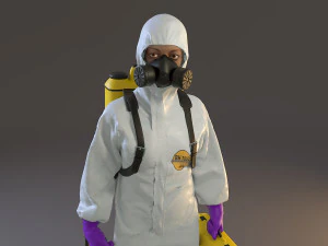biohazard suit female acc 2130 005 3D Model