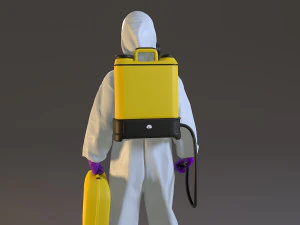 biohazard suit female acc 2130 005 3D Model