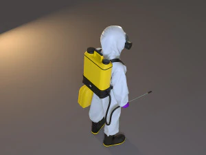 biohazard suit female acc 2130 005 3D Model