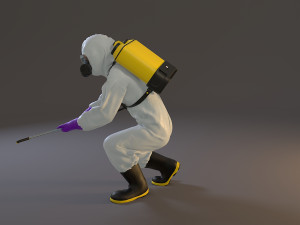 biohazard suit female acc 2130 006 Model 3D