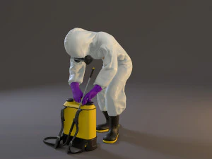 biohazard suit female acc 2130 007 3D Model