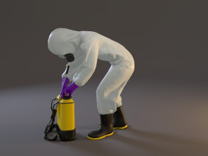biohazard suit female acc 2130 007 Model 3D