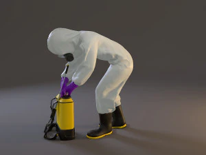 biohazard suit female acc 2130 007 3D Model