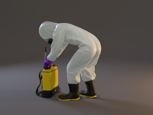 biohazard suit female acc 2130 007 Model 3D