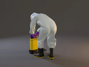 biohazard suit female acc 2130 007 3D Model