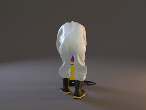 biohazard suit female acc 2130 007 Model 3D