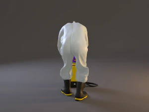 biohazard suit female acc 2130 007 3D Model