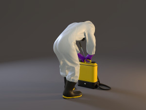 biohazard suit female acc 2130 007 Model 3D