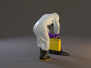 biohazard suit female acc 2130 007 3D Model