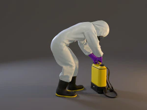biohazard suit female acc 2130 007 3D Model