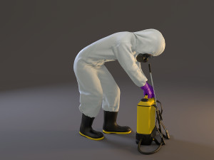 biohazard suit female acc 2130 007 Model 3D