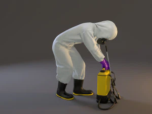 biohazard suit female acc 2130 007 3D Model