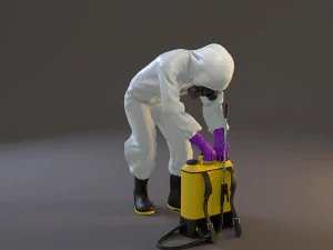 biohazard suit female acc 2130 007 3D Model