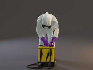 biohazard suit female acc 2130 007 Model 3D
