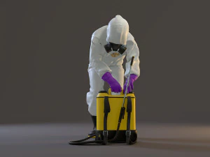 biohazard suit female acc 2130 007 3D Model