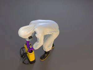 biohazard suit female acc 2130 007 3D Model