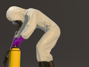 biohazard suit female acc 2130 007 Model 3D