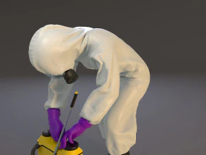 biohazard suit female acc 2130 007 3D Model