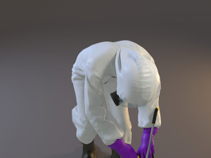 biohazard suit female acc 2130 007 Model 3D