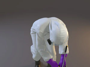 biohazard suit female acc 2130 007 3D Model
