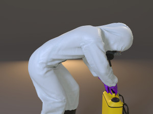 biohazard suit female acc 2130 007 Model 3D