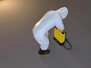 biohazard suit female acc 2130 007 3D Model