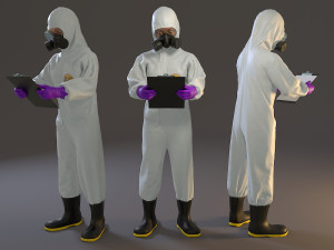 biohazard suit female acc 2130 008 3D Model