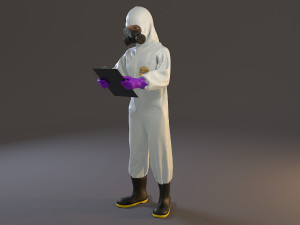 biohazard suit female acc 2130 008 Model 3D