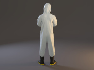 biohazard suit female acc 2130 008 Model 3D