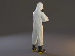 biohazard suit female acc 2130 008 3D Model