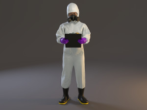 biohazard suit female acc 2130 008 Model 3D