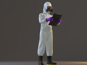 biohazard suit female acc 2130 008 Model 3D