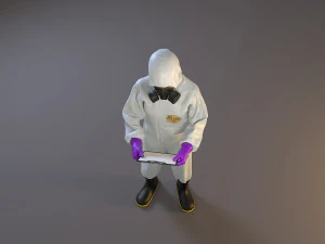biohazard suit female acc 2130 008 3D Model