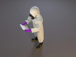 biohazard suit female acc 2130 008 3D Model
