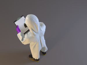 biohazard suit female acc 2130 008 Model 3D