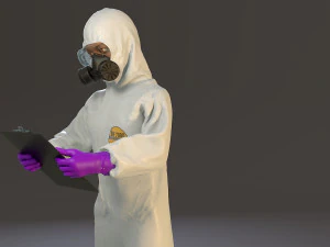 biohazard suit female acc 2130 008 3D Model