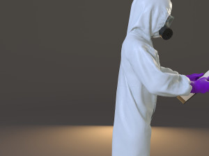 biohazard suit female acc 2130 008 Model 3D