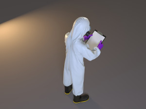 biohazard suit female acc 2130 008 Model 3D