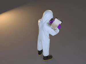 biohazard suit female acc 2130 008 3D Model
