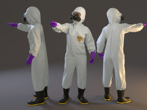 biohazard suit female acc 2130 009 3D Model