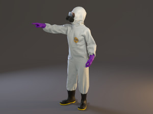 biohazard suit female acc 2130 009 3D Model