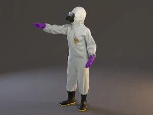 biohazard suit female acc 2130 009 3D Model