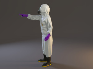 biohazard suit female acc 2130 009 3D Model